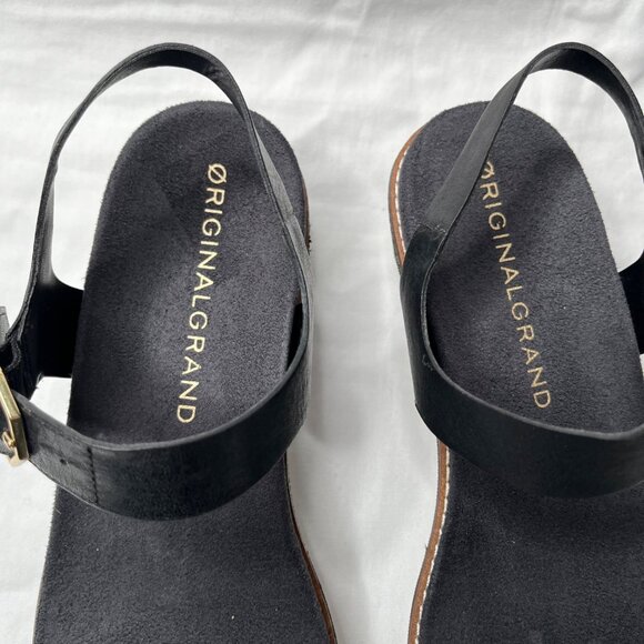 Cole Haan Womens Black OriginalGrand Peyton platform Sandals 8 B - Picture 5 of 12